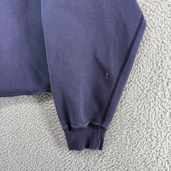 Vintage Ralph Lauren Sweatshirt Adult XL Blue Catch Release Fishing Crop Chopped - Picture 2 of 13